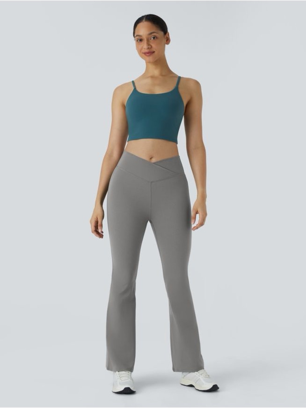HALARA DayStretch High Waisted Crossover Flare Yoga Leggings